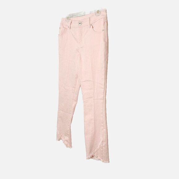 INC International Concepts INC Tulip-Hem Skinny Ankle Jeans (New Pale Blush, 4) - Picture 6 of 12